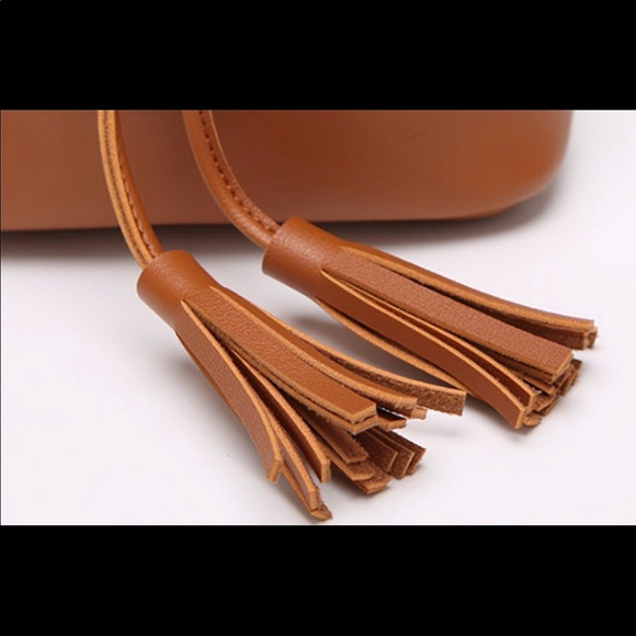 Green Tassel faux leather handbag crossbody bag - Picture 5 of 8